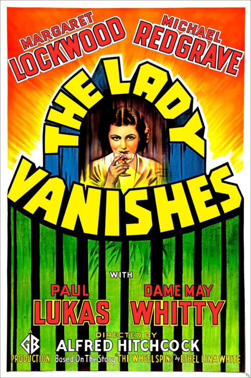 "The Lady Vanishes" directed by Alfred Hitchcock, starring Michael Redgrave