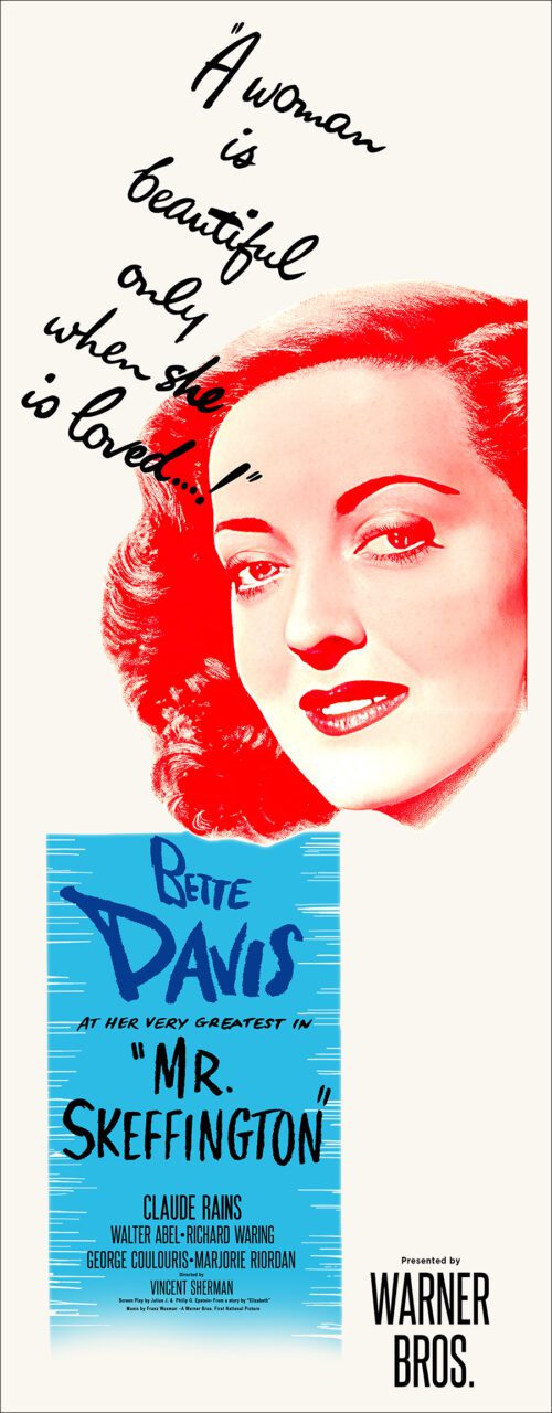 Digitally restored Mr. Skeffington movie poster starring Bette Davis and Claude Rains - The Movie Poster Store