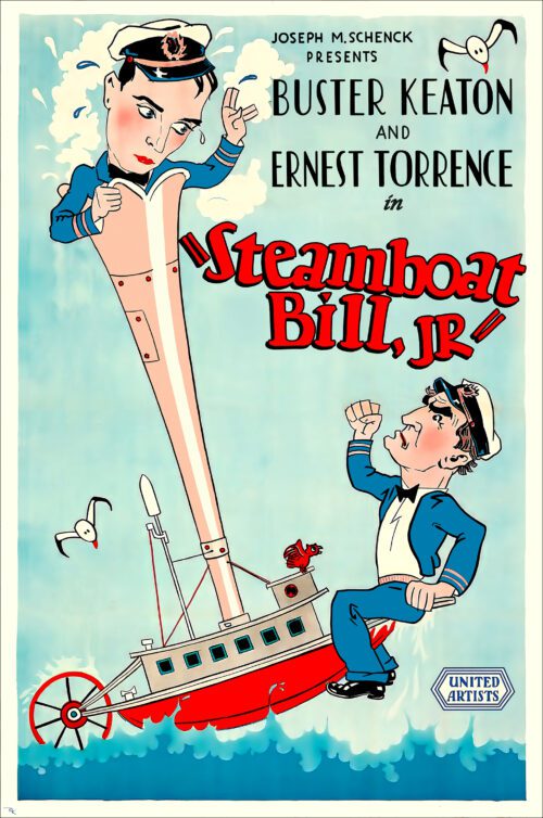 "Steamboat Bill, Jr." starring Buster Keaton