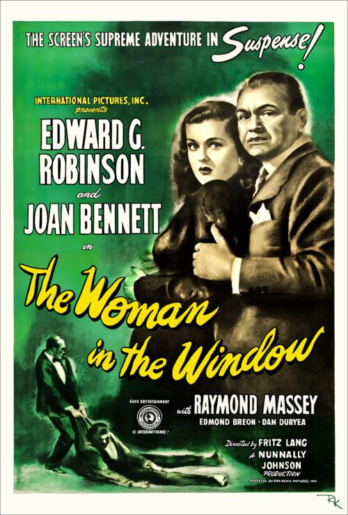 "The Woman in the Window" starring<br>Edward G. Robinson