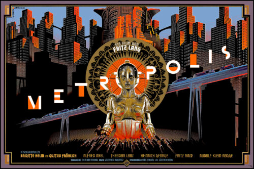 Digitally restored Metropolis movie poster directed by Fritz Lang - The Movie Poster Store