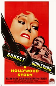 Digitally restored “Sunset Boulevard” movie poster starring Gloria Swanson and William Holden - The Movie Poster Store