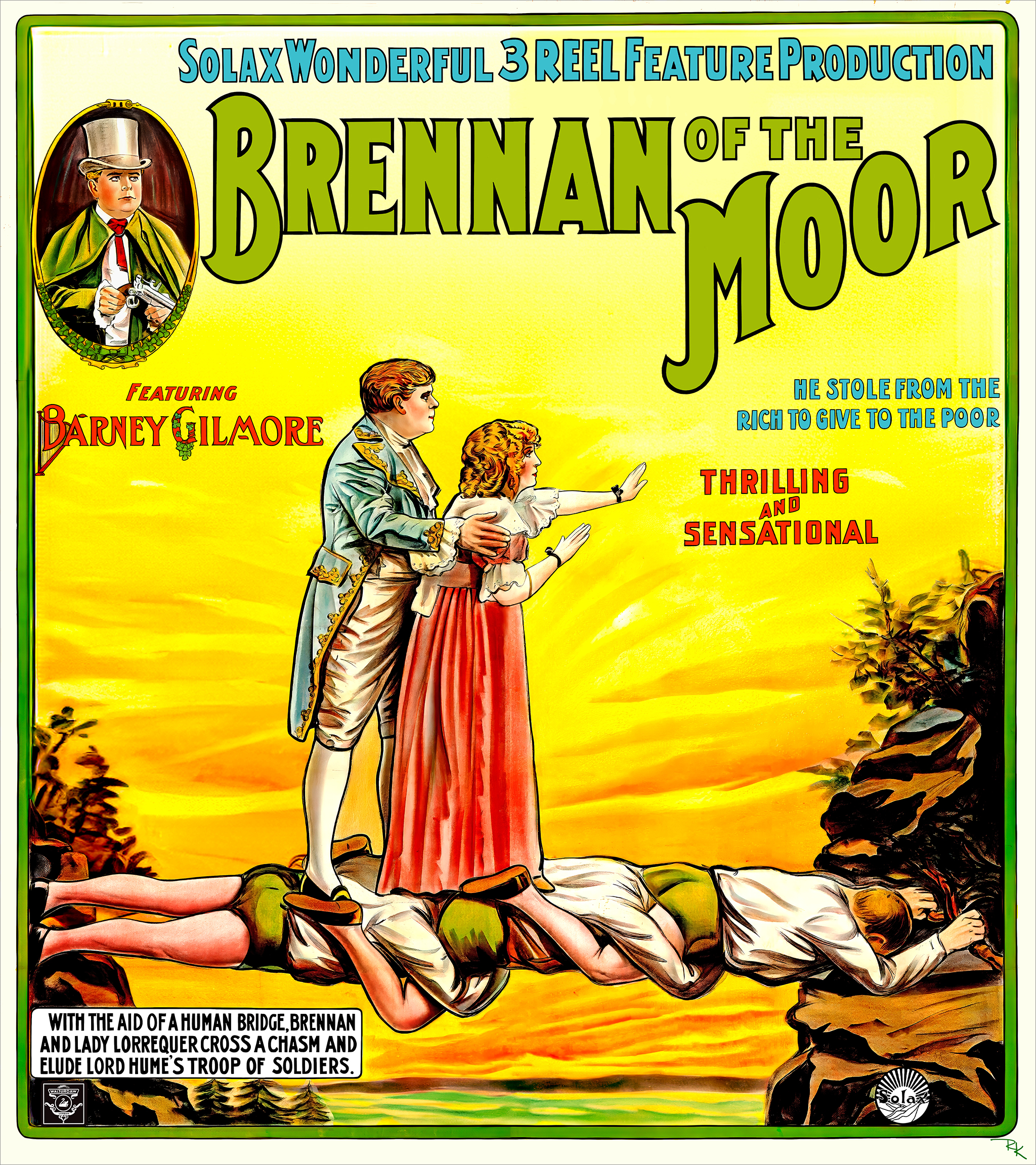 Digitally restored Brennan of the Moor produced by Solax Studio-The Movie Poster Store