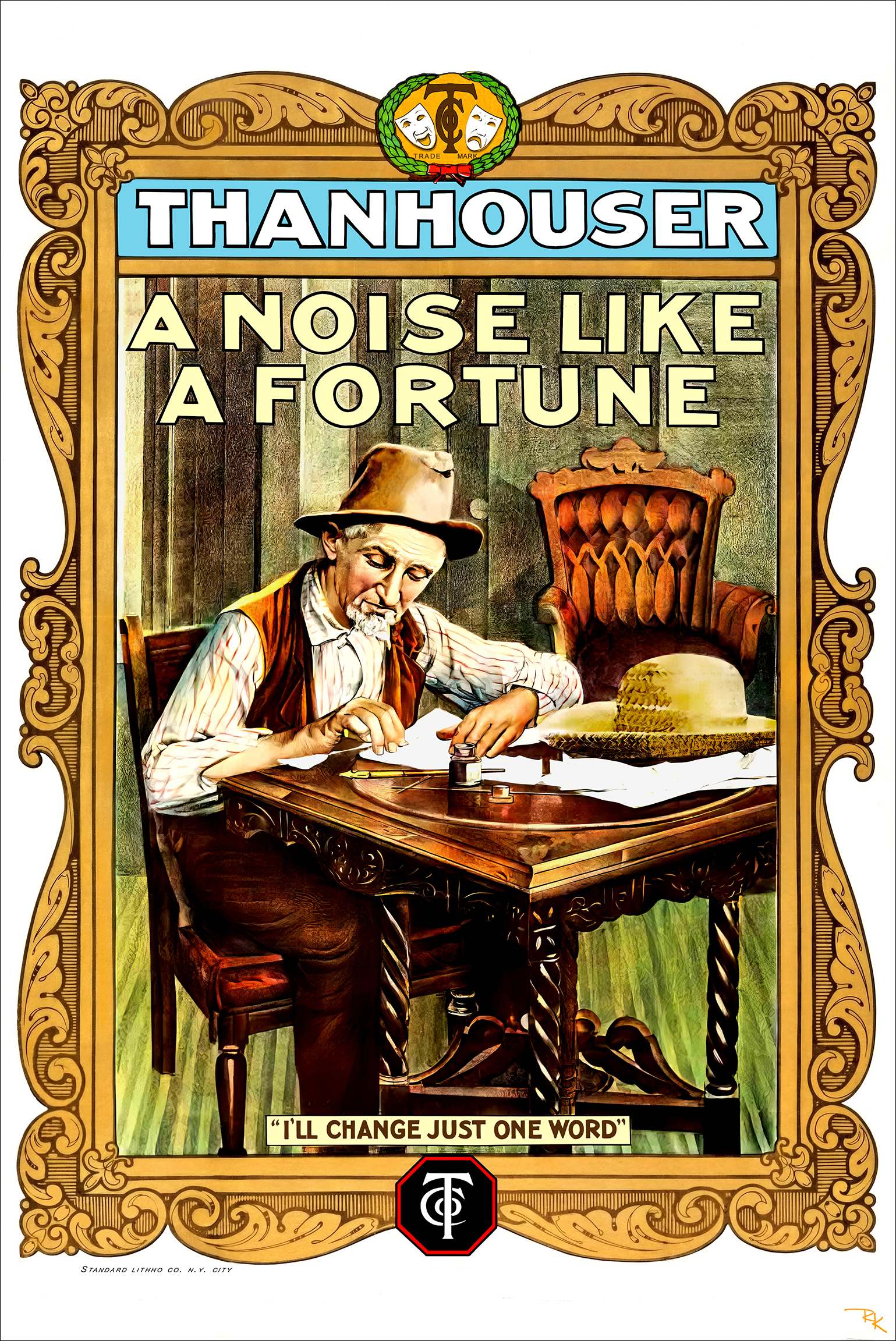 Digitally restored A Noise Like a Fortune (1912) Thanhouser Studios - The Movie Poster Store