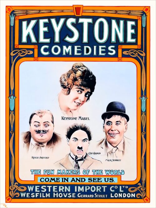 Keystone Comedies Advertising Poster