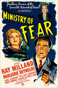 "Ministry of Fear" starring Ray Milland