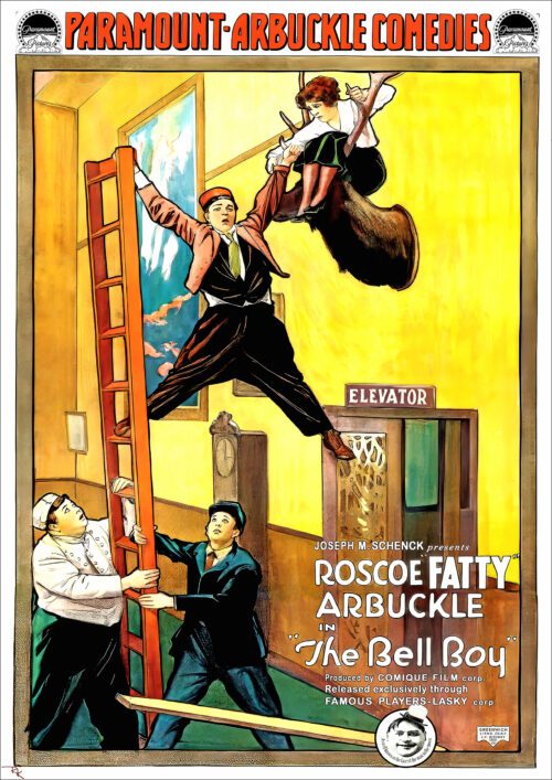 "The Bell Boy" starring Roscoe Arbuckle and Buster Keaton