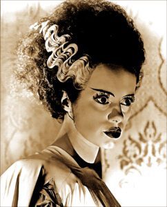 "The Bride of Frankenstein" <br>with Boris Karloff and Elsa Lancaster Bride still 2